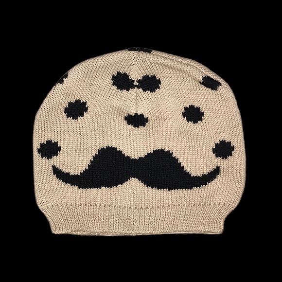 Moustache Beanie Set - Picture 2 of 3